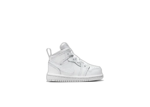 Jordan 1 Mid Triple White (TD)