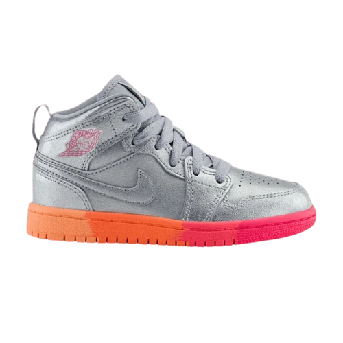 Air Jordan 1 Mid PS 'Metallic Silver Pink Crimson'