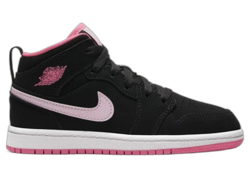 Jordan 1 Mid Black Digital Pink (PS)