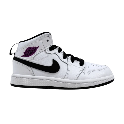 (GS) Air Jordan 1 Mid 'White Fuchsia Blast'