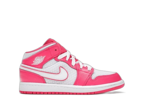 Jordan 1 Mid Hyper Pink White (PS)