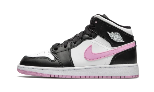 Jordan 1 Mid White Black Light Arctic Pink (PS)