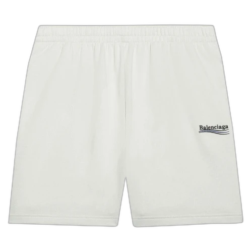Balenciaga Political Campaign Sweat Shorts 'Dirty White/Black/Blue'