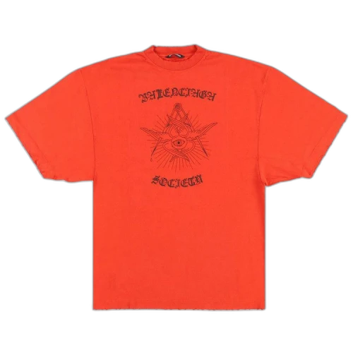 Balenciaga Gothic XL T-Shirt 'Red'