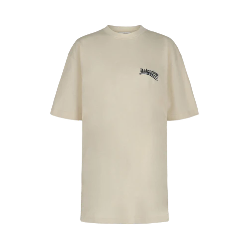 Balenciaga Political Campaign T-shirt Cream Black