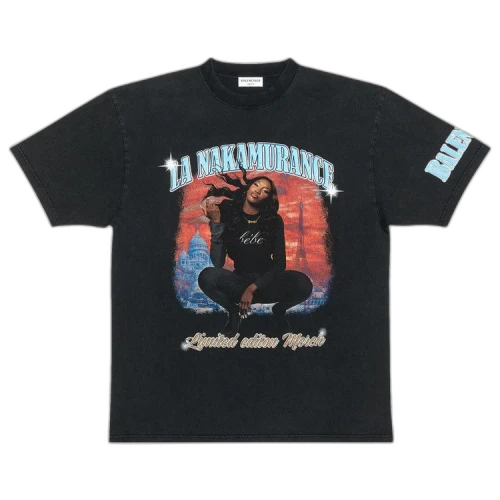 Balenciaga Music Aya Nakamura Merch T-Shirt 'Black'