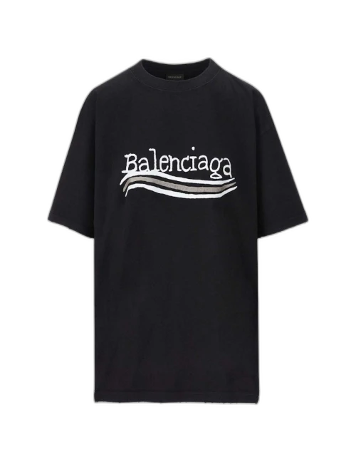 Balenciaga Hand Drawn Political Campaing Tee Black