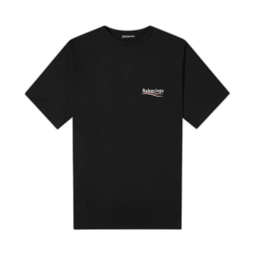 Balenciaga Political Campaign Oversize Tee 'Black'