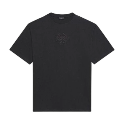 Balenciaga Lion’s Laurel T-Shirt 'Vintage Black'