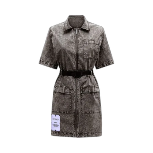 MCQ Buckle Dress 'Washed Slate'
