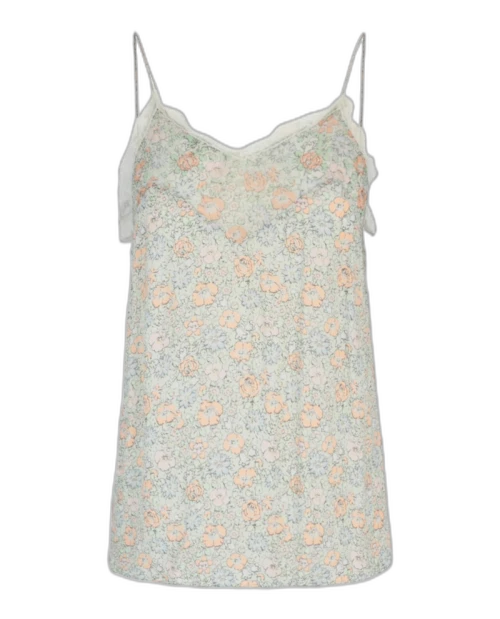 Gucci Sleeveless Floral Printed Cami White