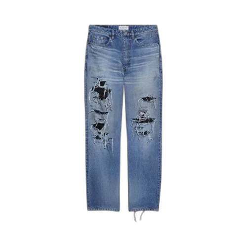 Balenciaga Distressed Jeans 'Dirty Light Vintage Blue'