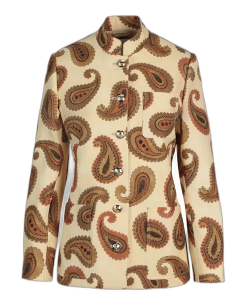 Gucci Paisley Printed Jacket Yellow Multi