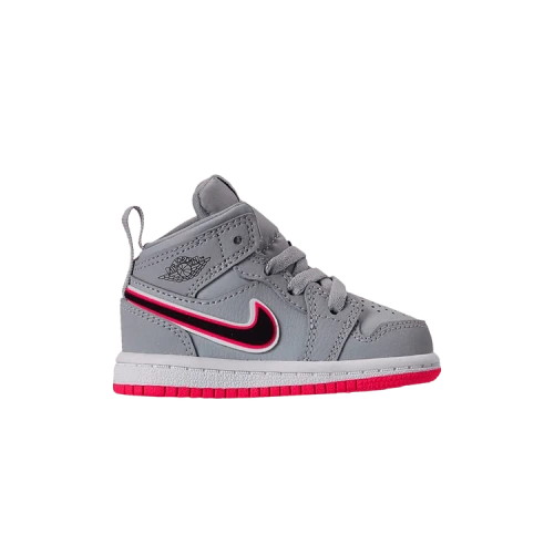 Air Jordan 1 Mid TD 'Wolf Grey Pink'