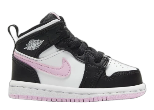 Jordan 1 Mid Black White Light Pink (TD)