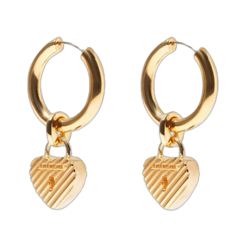 Balenciaga Force B Earring 'Shiny Gold'