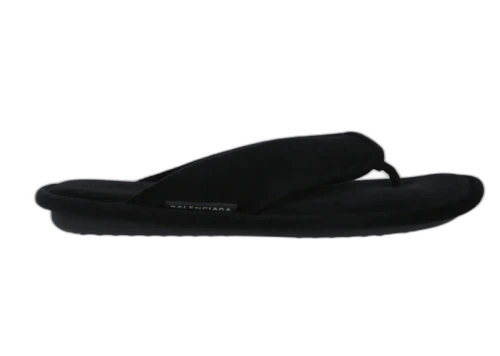 Balenciaga Velvet Sandal Black