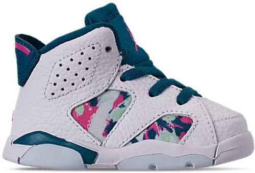 Jordan 6 Retro White Laser Fuchsia Green Abyss (TD)