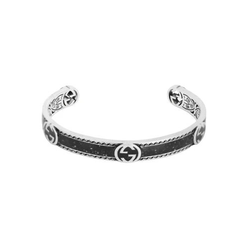 Gucci Sterling Silver Interlocking G Bracelet Silver