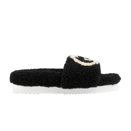 Gucci Slide 'Interlocking G Merino Wool - Black' (Women's)