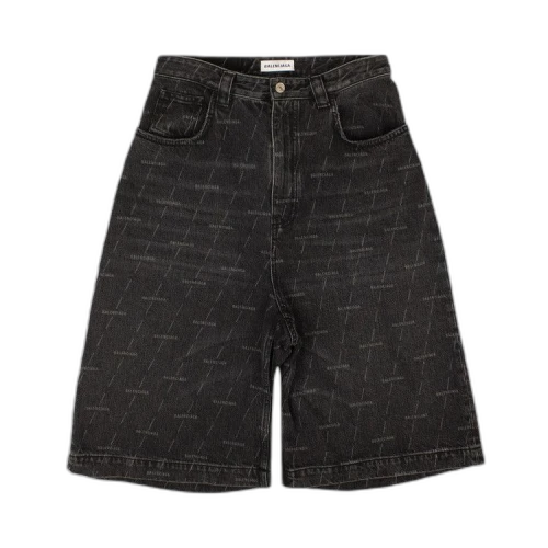 Balenciaga Stone Kick Skate Logo Shorts 'Black'