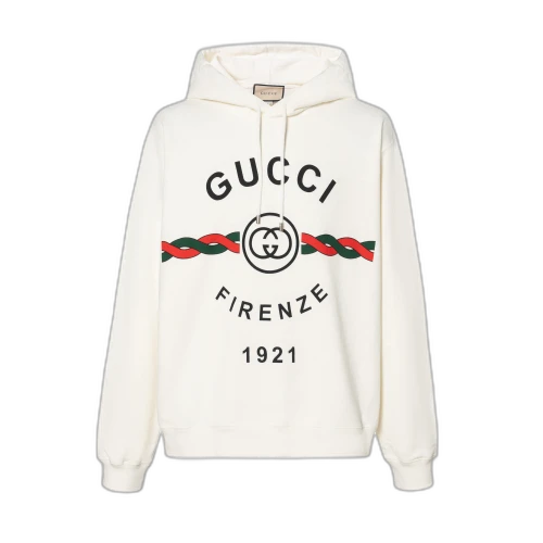 Gucci Firenze 1921 Hooded Sweatshirt 'White'