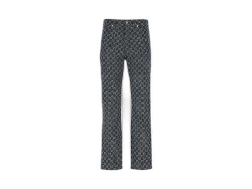 Gucci GG Monogram Eco Washed Organic Denim Jeans Blue