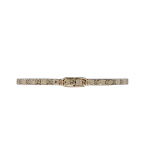 Gucci Jackie Thin GG Supreme Canvas Belt 'Beige'