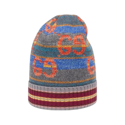 Gucci GG Striped Wool Lamé Hat 'Multicolor'