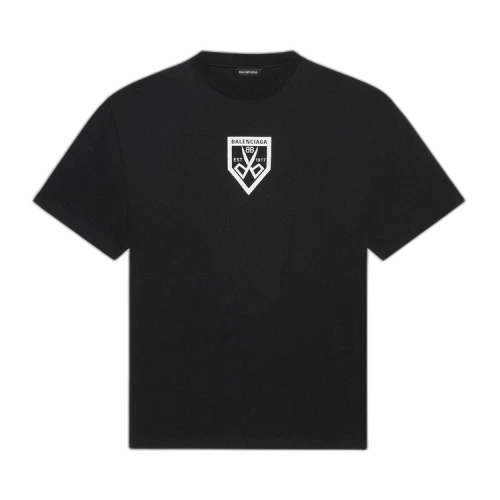 Balenciaga Scissors Flatground T-Shirt 'Black/White'