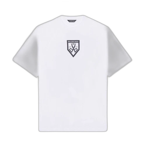 Balenciaga Scissors Flatground T-Shirt 'White/Black'