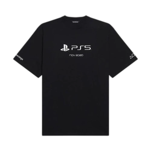 Balenciaga Playstation Boxy Tee 'Black/White'