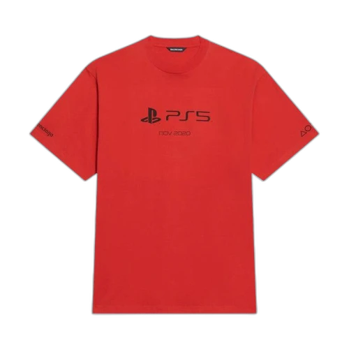 Balenciaga Playstation Boxy Tee 'Vermillon/Black'
