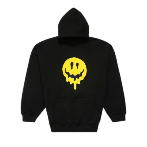 Balenciaga Smiley Hoodie 'Black/Yellow/White'