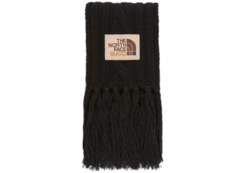 Gucci x The North Face Wool Scarf Black