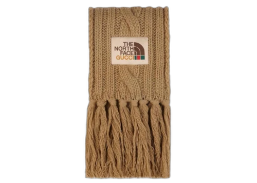 Gucci x The North Face Wool Scarf Beige