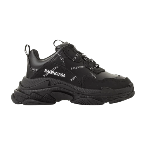Balenciaga Triple S Sneaker Kids 'Allover Logo - Black'