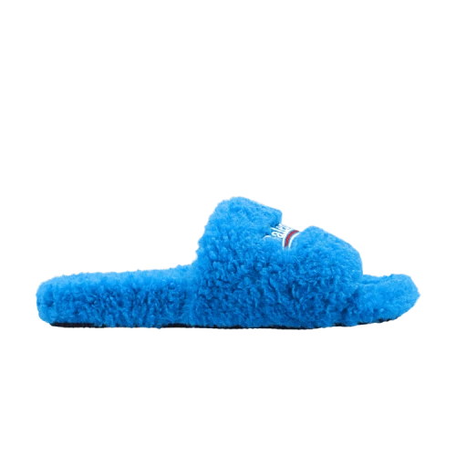 Balenciaga Furry Slides 'Cyan' (Women's)