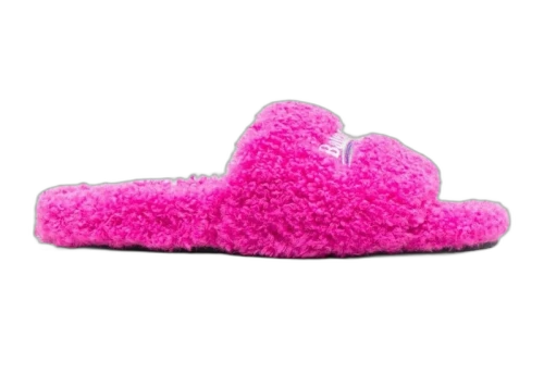 Balenciaga Furry Slides Pink (Women's)