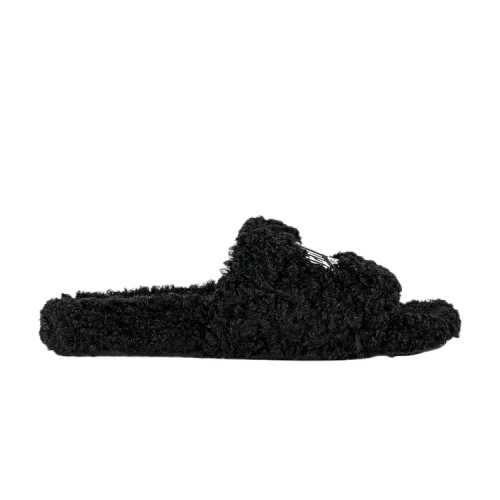 Balenciaga Furry Slides 'Black - New York'