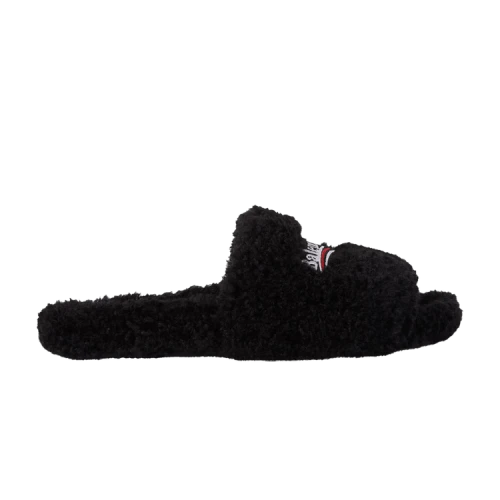 Balenciaga Furry Slides 'Black'