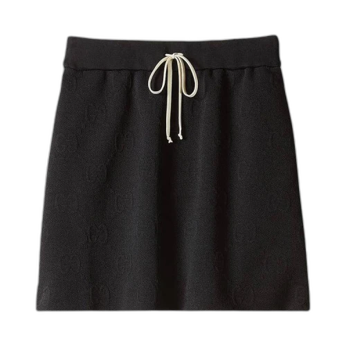 Gucci GG Jacquard Jersey Skirt 'Black'