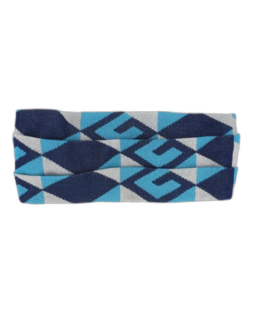 Gucci Geo Metallic Headband Blue