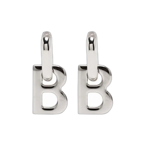 Balenciaga B Chain XS Earrings 'Shiny Silver'