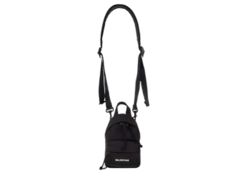 Balenciaga Oversized Crossbody Explorer Backpack Black