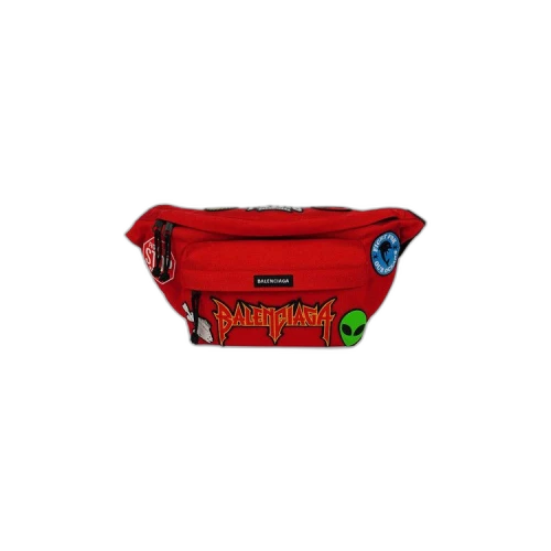 Balenciaga Explorer Belt Bag With Animation Patches 'Red'