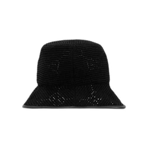 Gucci GG Cable Knit Fedora 'Black/Black'