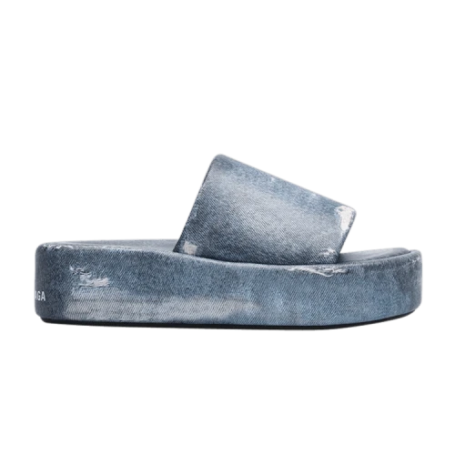 Balenciaga Rise Platform Slide 'Blue Denim' (Women's)