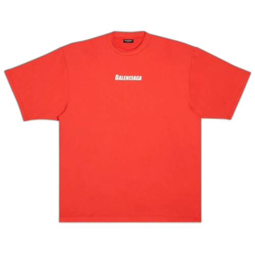 Balenciaga Technical Mesh Swim T-Shirt 'Red'