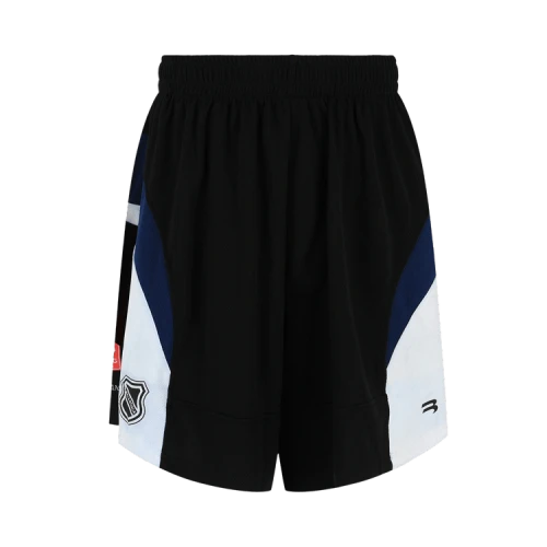 Balenciaga Mesh Logo Hockey Shorts 'Black Ink/White'